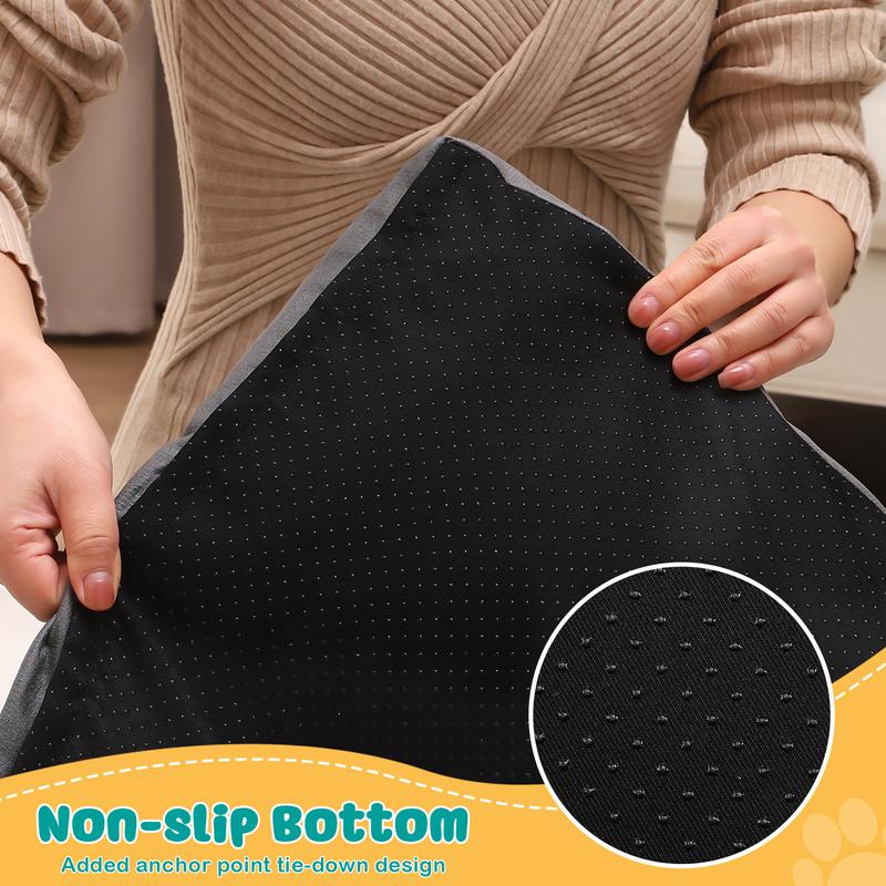 Large / Extra large dog bed ,Washable , Removable Cover , Flannel super soft Dog Crate Beds Fulffy Comfy Kennel Pad Anti-Slip Pet Sleeping Mat