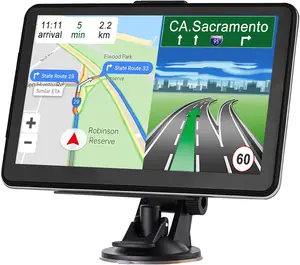 2024 Newest GPS Navigation for Car Truck Navigator 2024 US Maps 7 Inch Touch Screen Vehicle GPS Commercial Trucker Satellite Navigation Voice Speeding Warning, Free Lifetime Update of World Maps