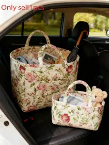 Car Interior Storage Basket, Clothing Book Work Supplies Home Organizer Bag, Space Saving Multi-Purpose Car Accessory