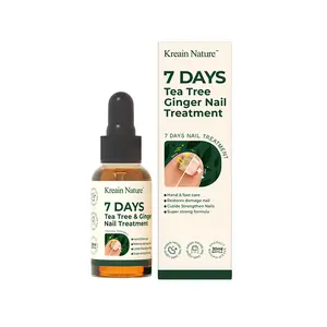 Kreain Nature 7 Days Tea Tree & Ginger Nail Treatment, Natural Toenail Repair for Discolored, Thickened & Brittle Nails