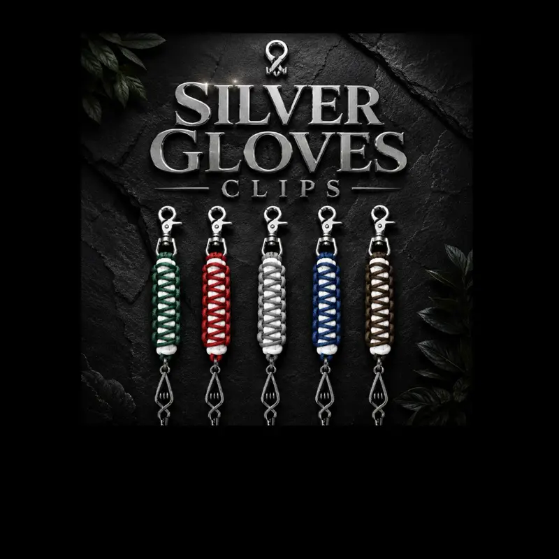Silver glove clip Silver glove clip