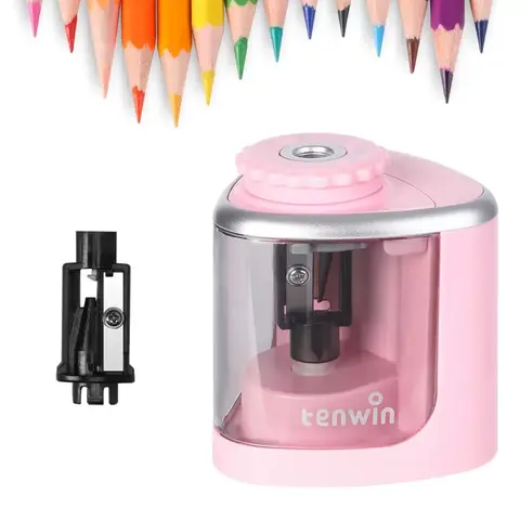 Electric Pencil Sharpener - Automatic Sharpening, Auto-stop, Fast Sharpening, Compact and Portable,Ideal for Home & Classroom& Office