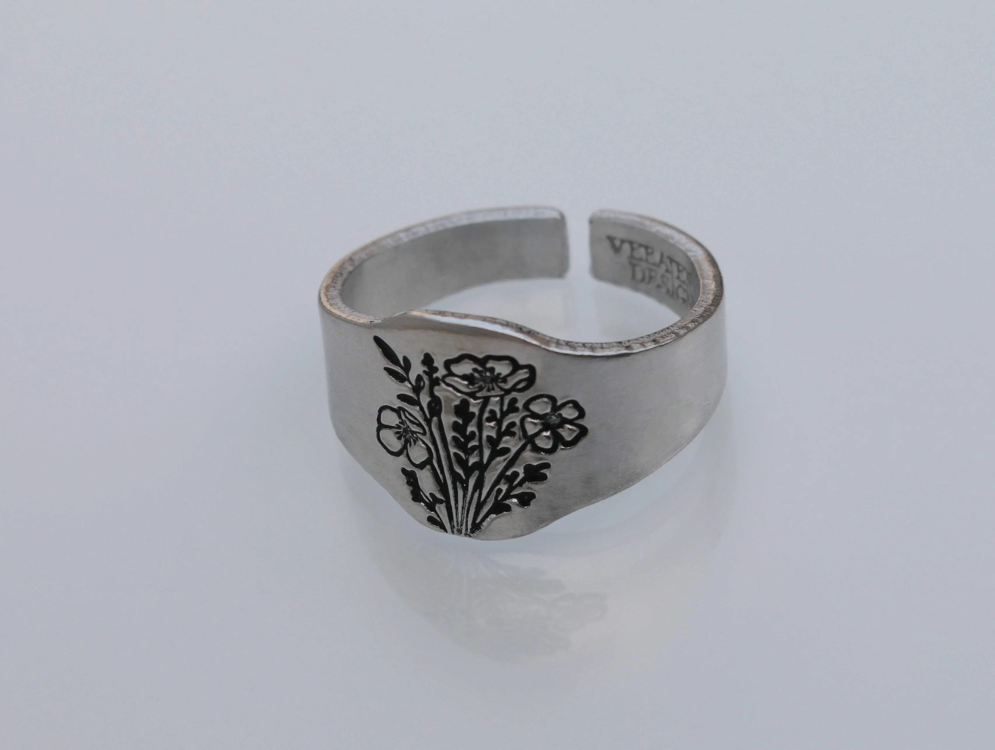 Poppy Bouquet Signet Ring