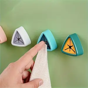 Creative Towel Stoppers, Towel Storage Racks, Kitchen Washing Cloth Rag Hook, Free Punching Washing Cloth Clip, Bathroom Towel Organizer, For Bathroom And Kitchen