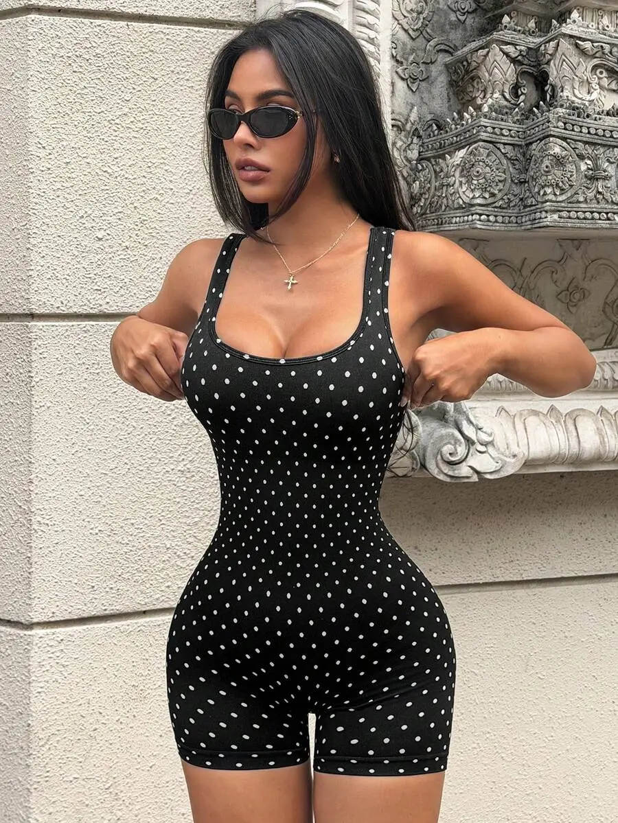 Casual Outfit Sexy Slim-Fit Jumpsuit Sports Jumpsuit for Activewear Yoga Workout Fitness Jumpsuit and Trendy Casual Everyday Wear