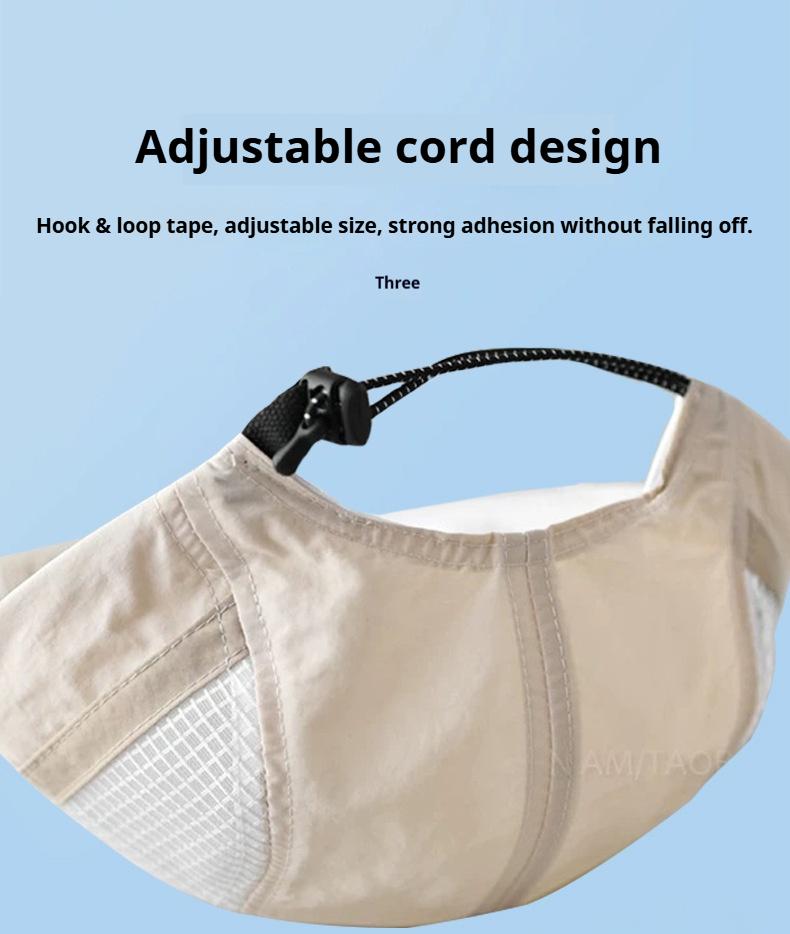 Khaki Outdoor Quick-Drying Baseball Cap Breathable Waterproof Sun-Protective Hat for Cycling & Hiking Slim Luxurious Design UV Protection