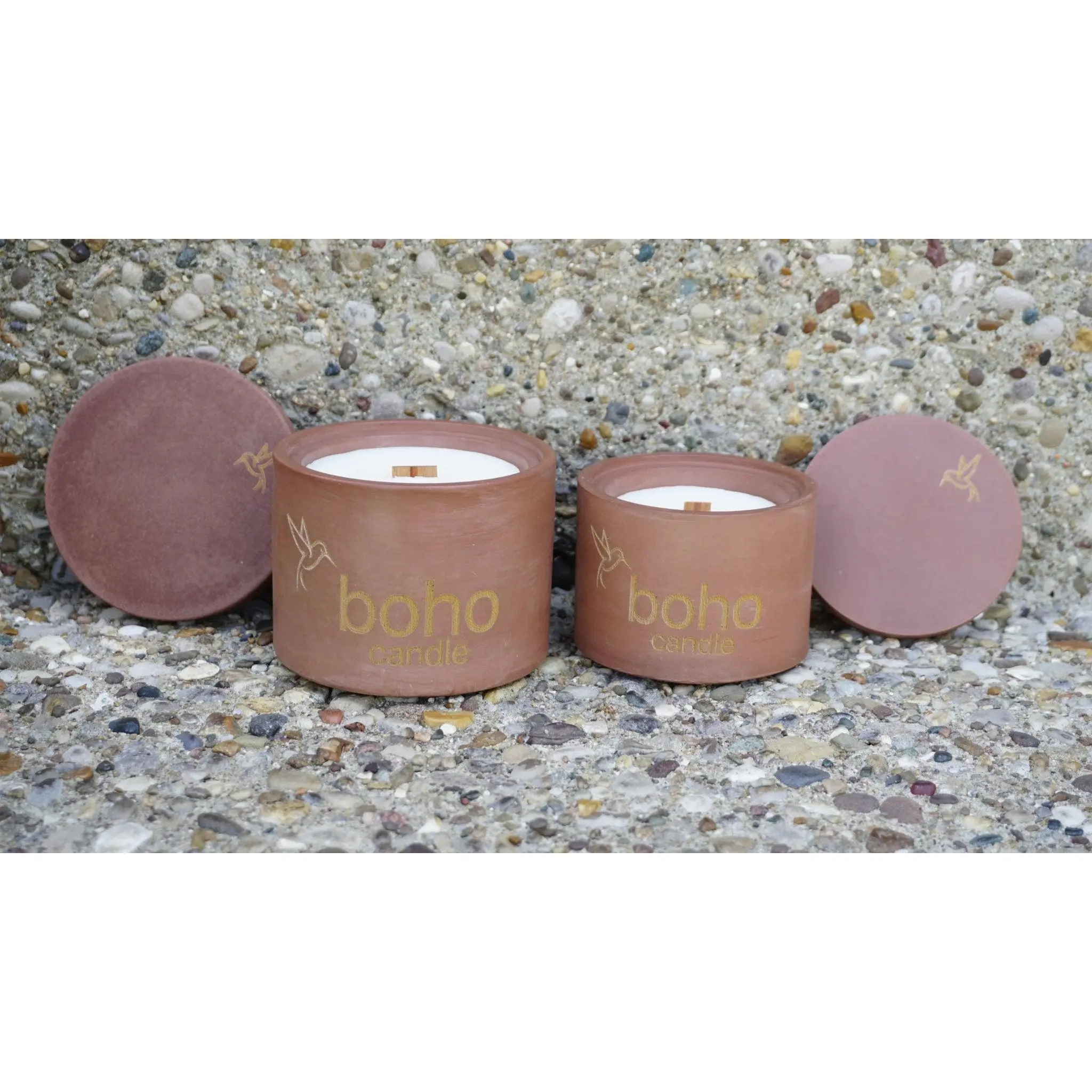 market mornings candle. honey & chocolate croissant scent + refillable concrete vessel, wood wick Decor Fragrance Jar Scented Ornaments Perfume