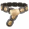 SUOSDEY Women's Wide Western Concho Belt - PU Leather Buckled Decorative Cowboy Cowgirl Accessory, Adjustable Waist Belt for Jeans Dresses, Plus Size Fit, Cowboy Cowgirl Belt