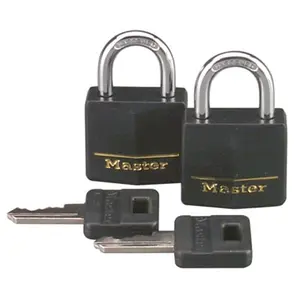 Master Lock Covered Brass Steel Shackle Padlock 131T