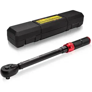 3/8-Inch Drive Click Torque Wrench 5-45 Ft-Lb/6.8-61 Nm, +-3% High Accuracy Dual Direction Adjustable 72  Torque Wrenches Tool for , , MTB,  Repair