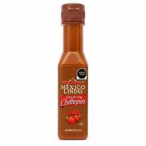 Salsa de Chile Chiltepín México Lindo 150 mL Salsa Picante Mexicana Sin Gluten 0 Calorías por Porción Chiltepin Chili Sauce