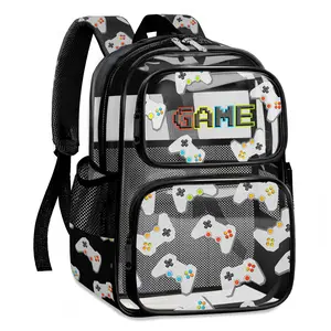 Clear Backpack for Boys and Girls,Kids Clear Backpacks for School,Heavy Duty Transparent Book Bag Stadium Approved back to shcool and Travel