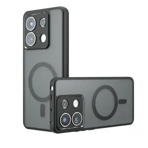 Suitable for Xiaomi Redmi Note 14s/14 Pro/Note 14 Pro+/Note 13/K80 Pro/K70 Ultra/K70/70Pro/K70E/Turbo4 Pro 5G phone protection case, anti drop and shock-absorbing, compatible with MagSafe built-in magnetic shock-absorbing phone protection case