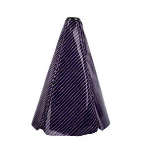 CARBON FIBER PURPLE SHIFT BOOT STITCH FOR GEAR COVER SHIFTER SHIFT KNOB