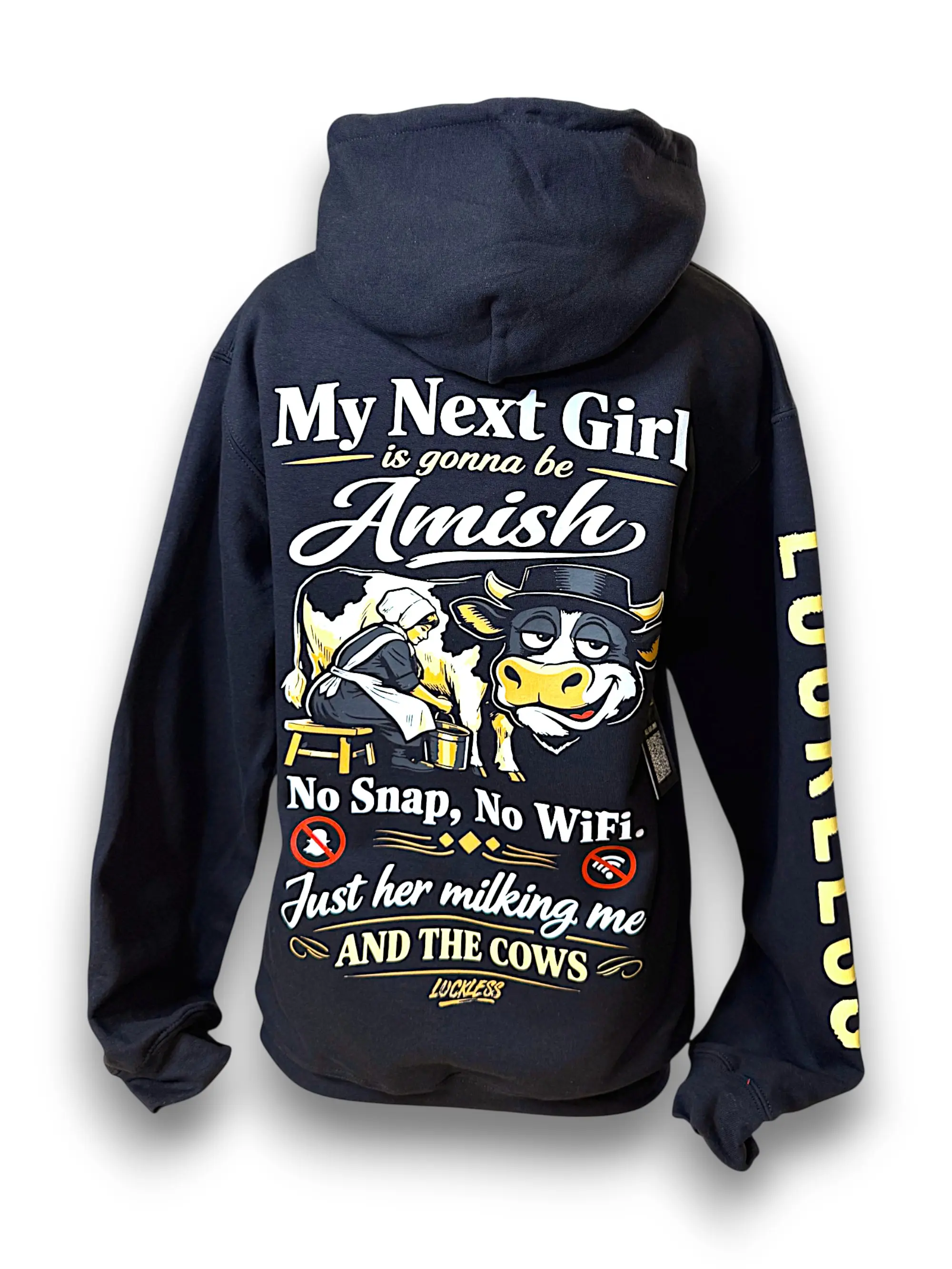 My Next Girl Is Gonna Be Amish Hoodie by Luckless Outfitters Statement Womenswear
