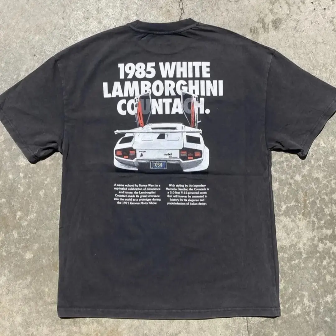 Lamborghini Countach 1985 Comfort Colors/ Gildan T-shirt, Car Enthusiast Shirt, Car Clothing, Unisex, For Men , For Women