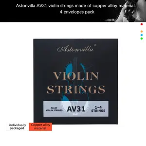 Astonvilla Violin Strings, Copper Alloy Material, High-Quality Musical Instrument Parts, Durable and Long-Lasting, Perfect for Professional Use