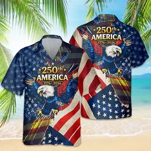USA 250th Anniversary Hawaiian Shirt, Patriotic Bald Eagle USA Flag Button Down, 1776-2026 Semiquincentennial Gift, July 4th Aloha Shirt #   TikTokMadeMeBuyIt #   USA History #   PatrioticShirt #   250-Year Anniversary #   AmericanFlagTee #   BeachVacatio