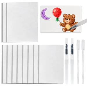 8/14pcs 3D Textured Drawing Paper for DIY Crafts, Creative Design & Handmade Gifts, Art Projects, Magic Foam Textured Painting Kit for Artists