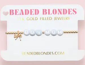 Boy Mom Charm Bracelet