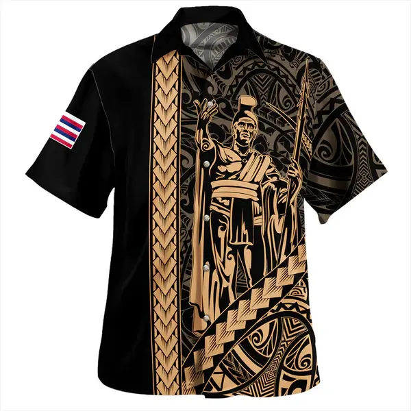 Hawaii Hawaiian Shirt Tribal Polynesian King Kamehameha