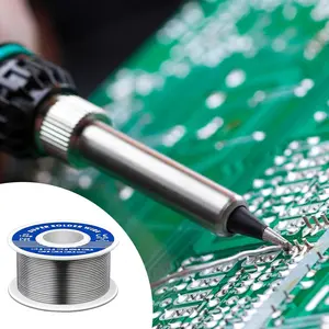 0.8mm Solder Wire with Low Melting Rosin Core, Corrosion Resistant for Electronics Repair, 20 Piece DIY Soldering Kit