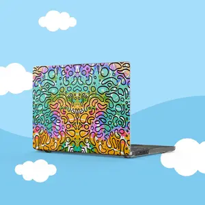 Colorful Psychedelic MacBook Case | Rainbow Leopard Print