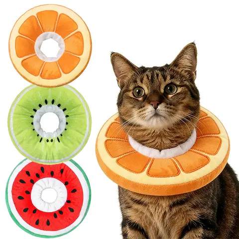 Soft cat recovery collar, Cute Cat Recovery Collar Suitable for Small, Medium, Large Cats,cat Collar for Cats After Surgery