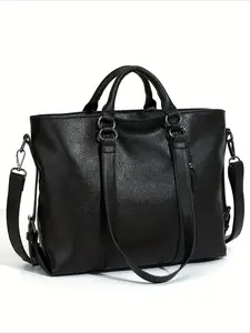 Women's New Trendy Retro Commuter Tote Bag, Large Capacity Crossbody Shoulder Bag, High-End Stylish Single Shoulder Bag