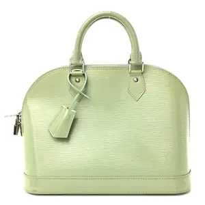 Pre-owned Louis Vuitton Leather Tote Bags Electric Epi Alma PM Amande