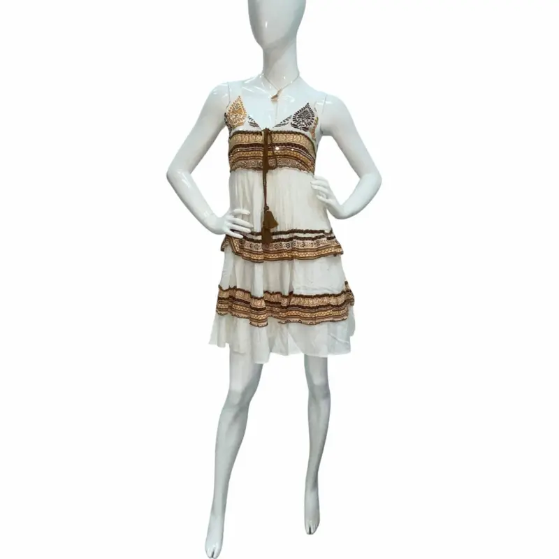 Marigold Mirage Mini Strapped Short Dress