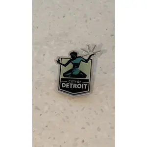 "SPIRIT OF DETROIT" ACRYLIC PIN