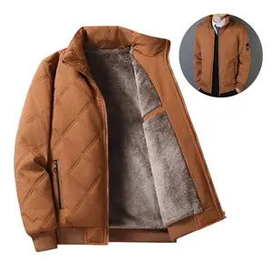 Thickened Baseball Collar Casual Loose Windproof Jacket for Men - Long Sleeve, Warm & Comfortable, Perfect for Windy Days