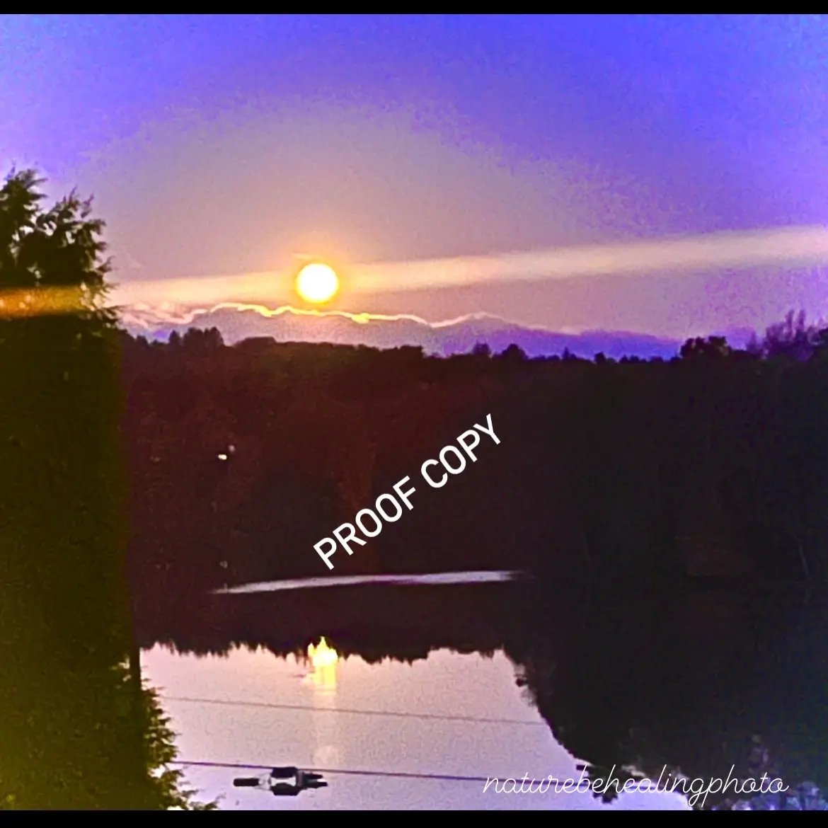 11x14 river sunset canvas original