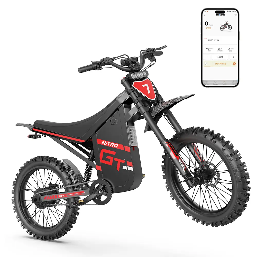 RIXOC GT19 Adult Electric Bike, 40MPH, 19-inch tires,3000W peak RIXOC GT19 Adult Electric Bike, 40MPH, 19-inch tires,3000W peak