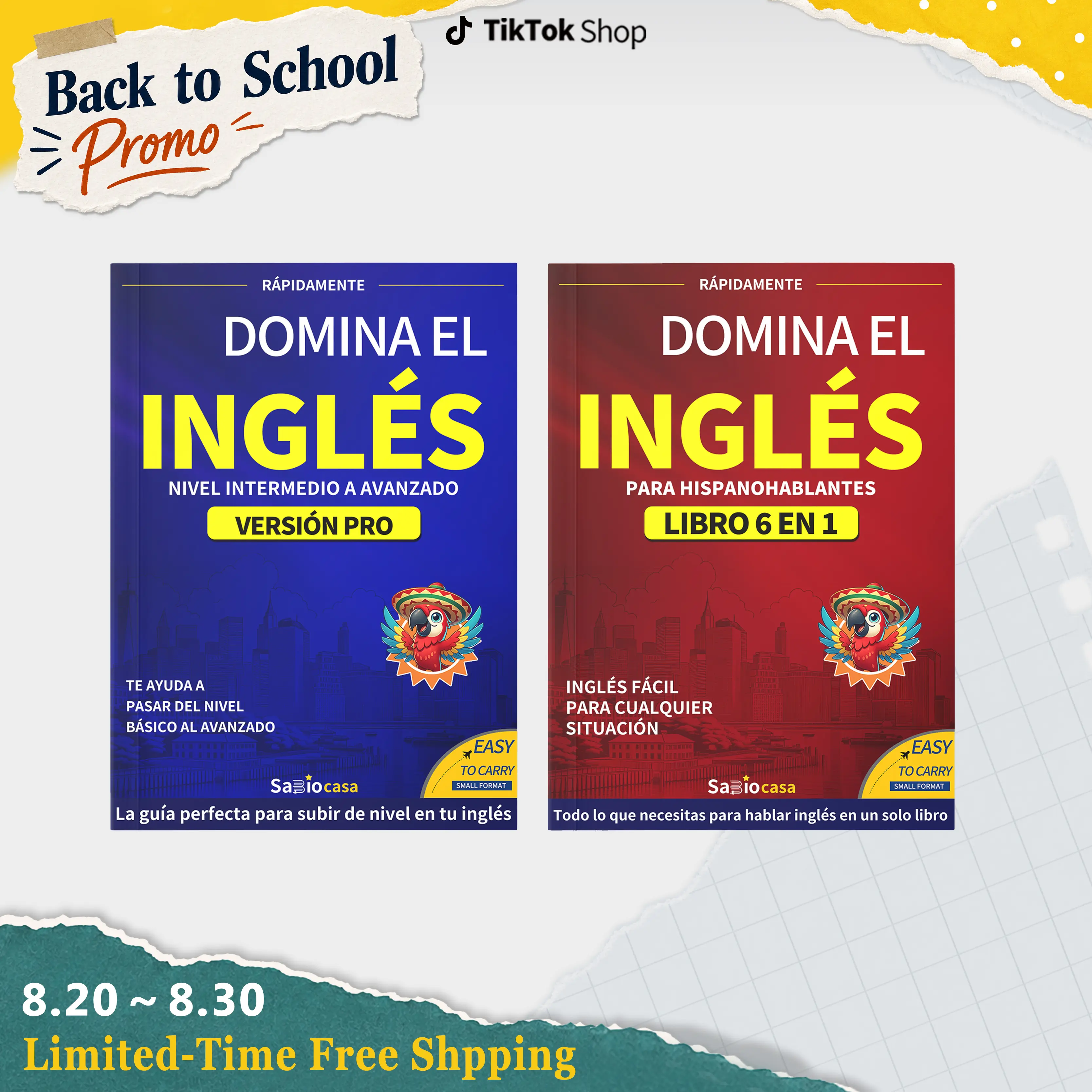 Master English Combo: Book 1 with Pronunciation and Basic Phrases + Book 2 with Advanced Grammar and Professional Conversations  | QR Code Audio + Translation + Exercises | The most comprehensive system for mastering real English