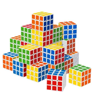 Liorbit 24-Pack Unisex 3x3 Mini Magic Puzzle Cubes (1.18 in) - Party Favors for Kids, School Rewards, Birthday Goodie Bags