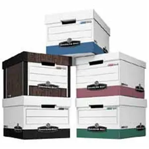 Fellowes Mfg. Co. FEL00725 Woodgrain Storage File with Organization Features, File Sorters & Storage, Letter-Legal Size, 12in x15in x10in, 12-CT