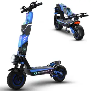 JL80 Electric Scooter for Adults, Peak 6000W Dual Motor, Up to 40 MPH & 52 Miles Range, 60V 30Ah Battery, 12" Off-Road e-Scooter, Dual Hydraulic Brakes & Suspension, Detachable Motor Design