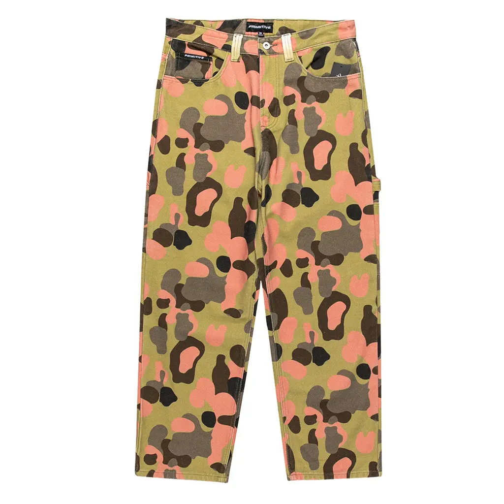 Primitive Skateboarding Men's Canvas Carpenter Pants - Menswear, Casual, Alternative Fashion Style Bottoms, Alternative Fashion Men's Pants, Baggy Men's Pants