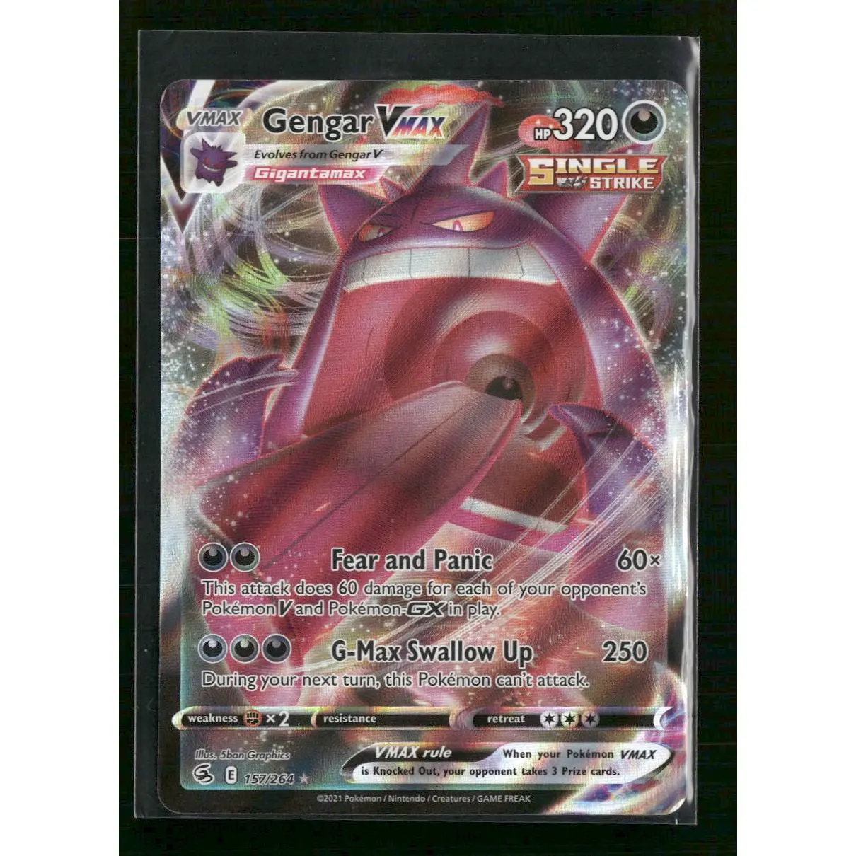 SWSH08: Fusion Strike Gengar VMAX #157/264
