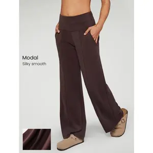 Wide-leg pants with a silk-like feel, casual GARMENTARY