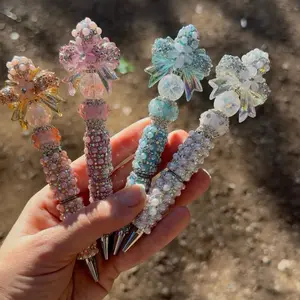 Fancy Beaded Custom Pens with Sparkling Crystal Accents for Creative Writing