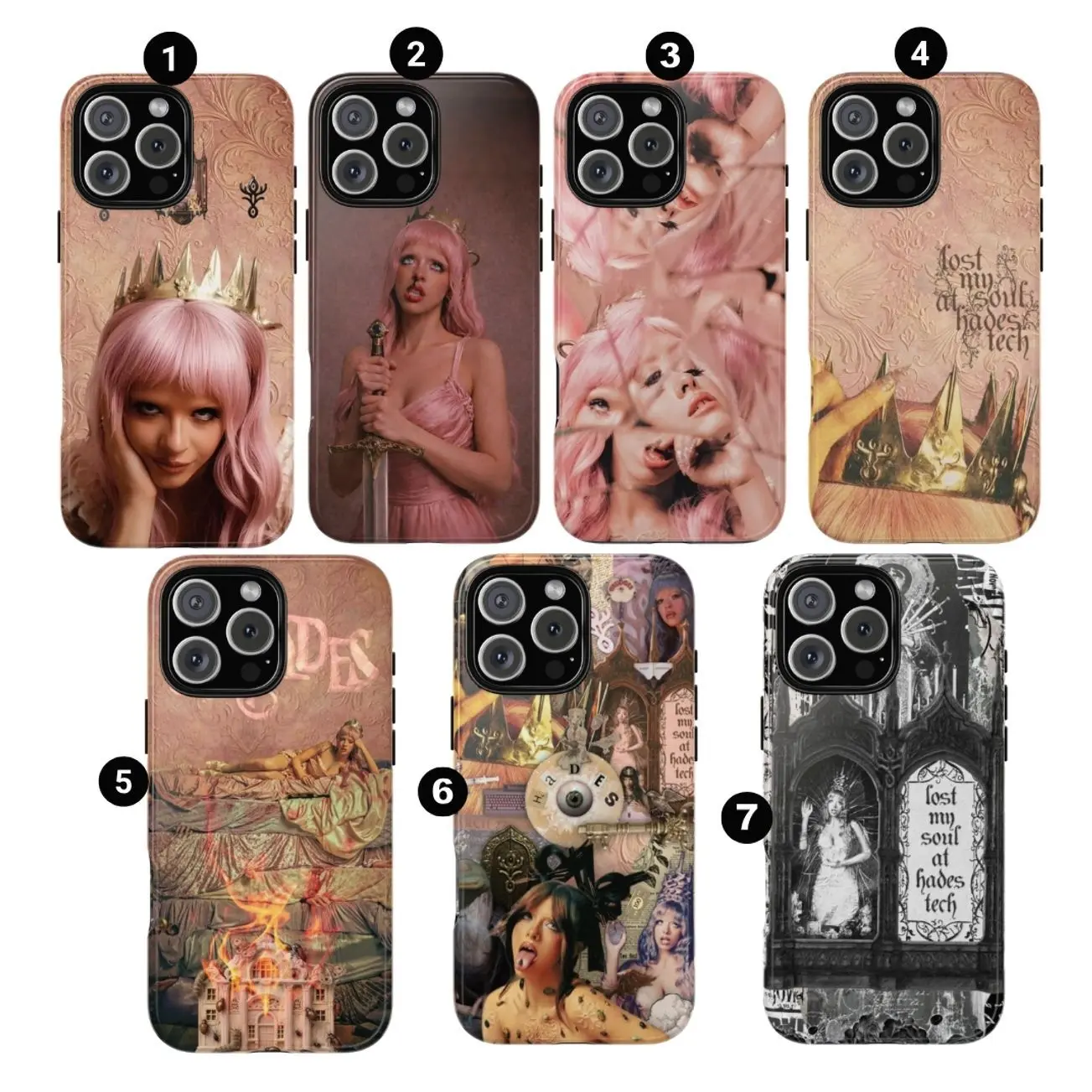 HADES: THE SACRIFICE Tour 2026 Phone Case, Hip Hop Inspired Collage Art, Trendy Protective Cover for iPhone X, 11, 12, 13, 14, 15 & more –  SS Galaxy S21 to S25 Ultra, Plus with Suction