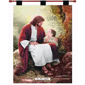 Manual Woodworkers & Weavers 190165 26 x 36 in. In His Light Tapestry Wall Hanging