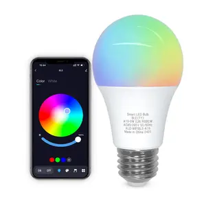 A19 E26 Bluetooth Smart Light Bulb,RGBCW 9W LED Bulb, Color Changing APP Dimmable,1/2Pack A19 E26 Bluetooth Smart Light Bulb,RGBCW 9W LED Bulb, Color Changing APP Dimmable,1/2Pack