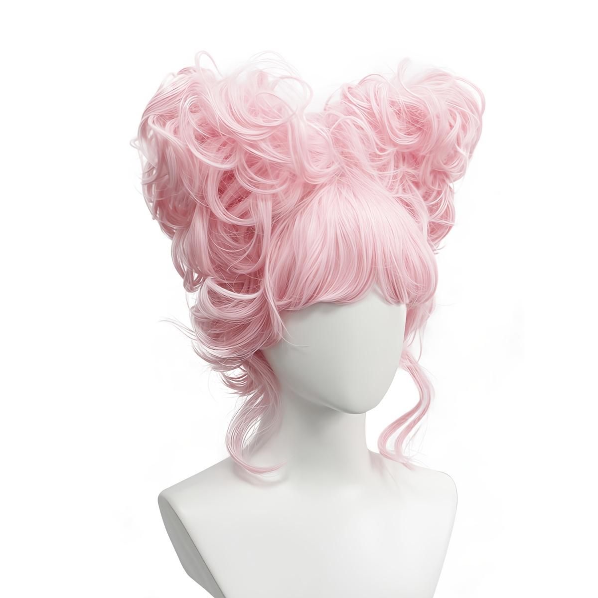 Anxin Mustache Red Queen Costume Colored Curly Wig for Women, Multiple Colors Available, Full Head Cover for Cosplay and Holiday Parties