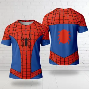 Spider Men 3D T-Shirt, Spider Hero Halloween Party Shirt, Spider Suit Cosplay, Superhero Lover Halloween Group Matching Tee #spidercostume #halloweenshirt #superherostyle #cosplayshirt