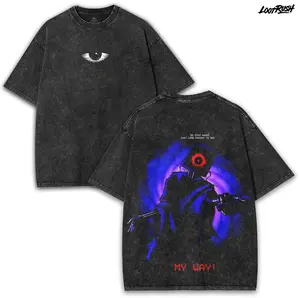 Poppy Playtime Doctor Harley Sawyer Oversized Washed Vintage Tee 260GSM with Red Eye Creepy Back Print | Double-Sided Horror Streetwear Collector