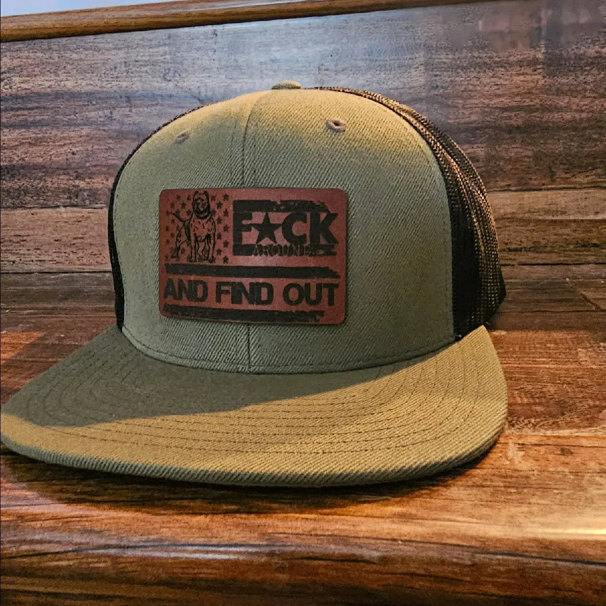 Richardson 511 ,American bully f around and find out trucker hat. Summer Baseball Cap faafo